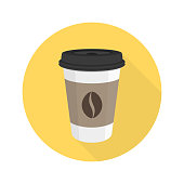istock Coffee flat vector icon. 901633380