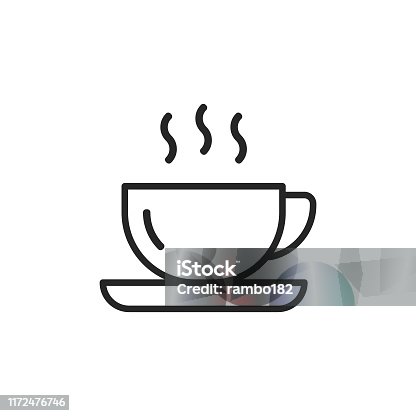 istock Coffee Line Icon. Editable Stroke. Pixel Perfect. For Mobile and Web. 1172476746