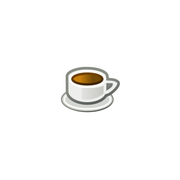 stockillustraties, clipart, cartoons en iconen met pictogram koffievector. geïsoleerd kop van pictogram van de koffieillustratie - koffie nederland