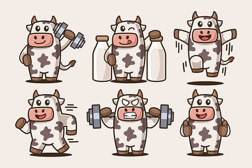 Collection of Cartoon Cow Activities