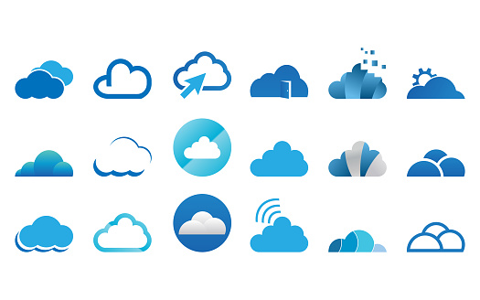Collection Of Cloud  Logo  Icon Template Vector  Set Stock  Collection Of Cloud  Logo  Icon Template Vector  Set Stock