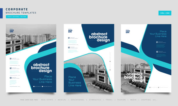 Collection of Cover design annual report, flyer, presentation, brochure. vector art illustration