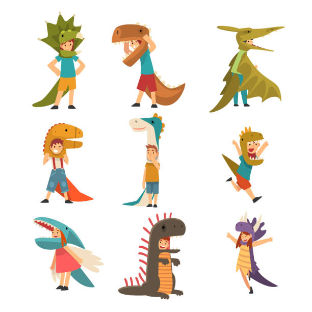 Kids Pterodactyl Dinosaur Costume Boys Childs Dragon Fancy Dress Book Week Day 