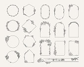 istock Collection of hand drawn illustrations elements, frames 1327836966