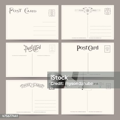istock Collection of Vector Postcard Designs 475677441