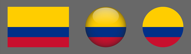 Colombia National Flag Set Collection