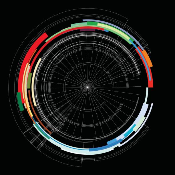 tło wzoru linii danych kolorów