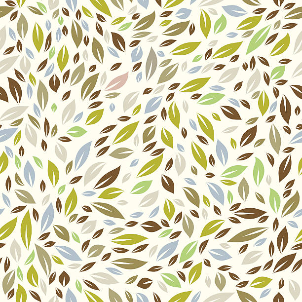 Color Leaf Pattern vector art illustration