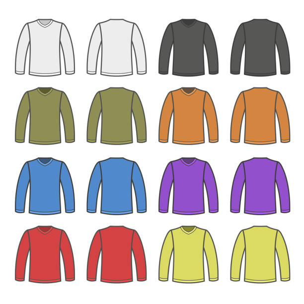 Download Royalty Free Long Sleeve T Shirt Template Clip Art, Vector ...