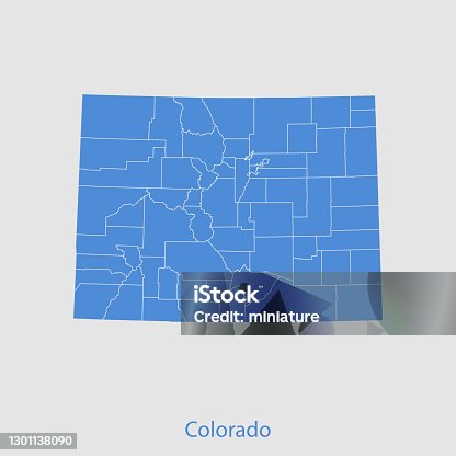 istock Colorado map 1301138090