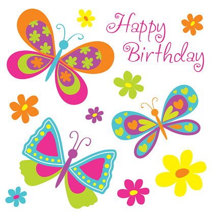 Colorful Birthday Stock Illustration - Download Image Now - iStock