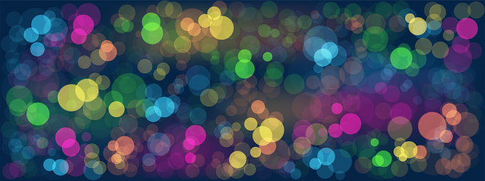 Colorful bokeh light background