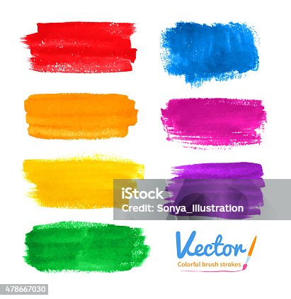 istock Colorful brush strokes. 478667030