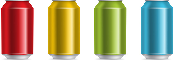 Colorful cans