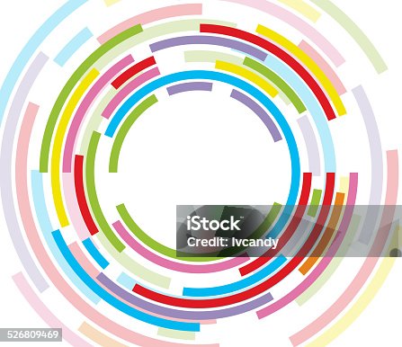 istock Colorful concentric circle 526809469