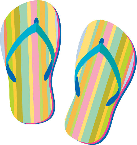 Clip Art Of A Colorful Flip Flops Illustrations, Royalty-Free Vector ...