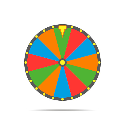 Colorful fortune wheel