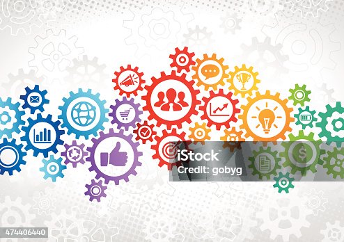 istock Colorful Gears Business Concept 474406440