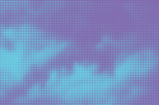 Colorful vector Halftone Pattern Abstract background suggesting cloudscape