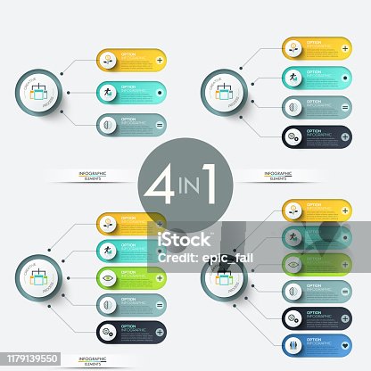 istock Colorful infographic design templates 1179139550