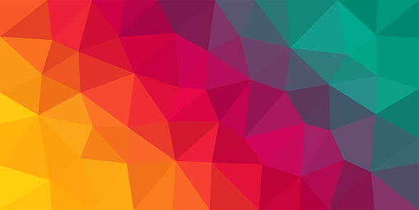 Colorful Low Poly Vector Background