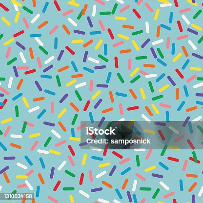istock Colorful Seamless Candy Sprinkles Pattern 1310034158