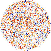 colorful sphere particles design element