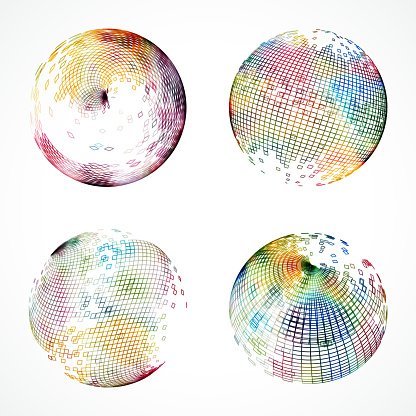 Colorful Sphere Pattern Icon Collection