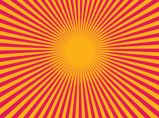 Colorful Vector Sunburst Colorful Vector Sunburst Line Art avatar backgrounds stock illustrations
