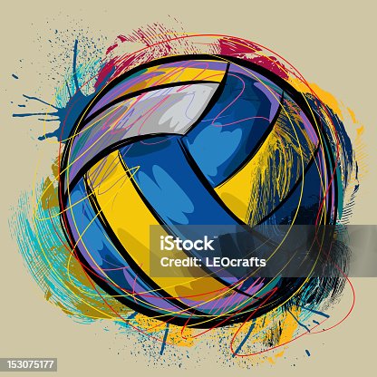 istock Colorful Volleyball 153075177
