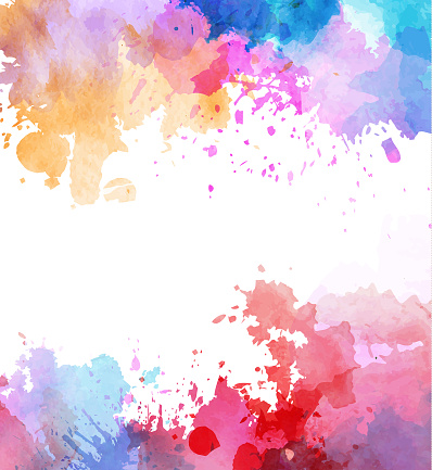 Colorful Watercolor Splashes Stock Illustration - Download Image Now ...