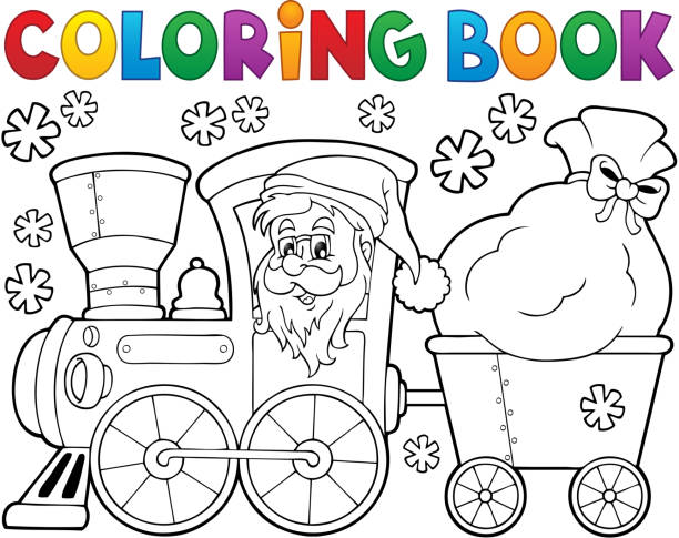 Christmas Train Drawings Illustrations, RoyaltyFree Vector Graphics