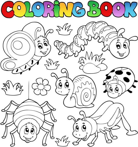 Download 111 Cartoon Of A Cute Ladybug Coloring Pages Illustrations Clip Art Istock