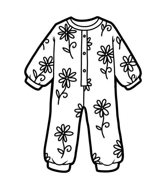 Best Flannel Pajamas Girls Illustrations, Royalty-Free Vector Graphics ...