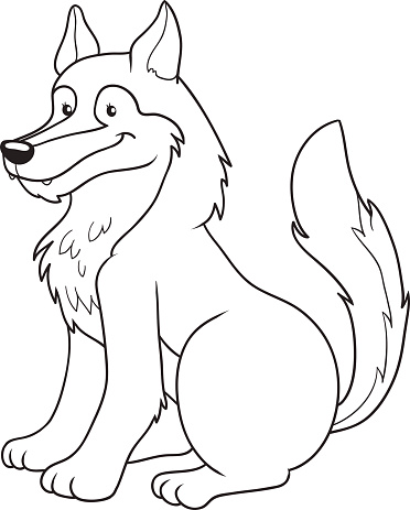 Coloring book (wolf)