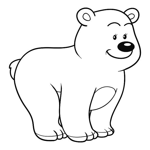 61 Bear Coloring Pages For Kids Pictures Illustrations & Clip ...