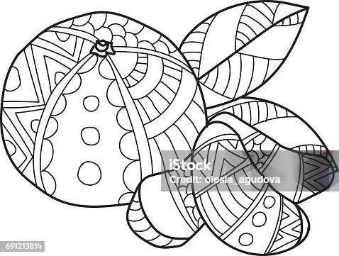 Vintage Mandalina Arka Plan Uzerinde Beyaz Izole Clipart Goruntusu