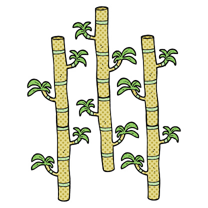 Style Bande Dessin e Dessin Anim De Bambou Vecteurs Style Bande Dessin e Dessin Anim De Bambou Vecteurs