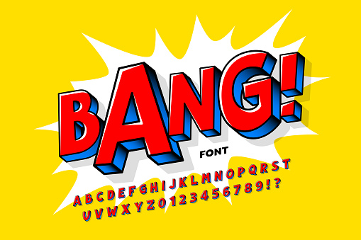 Comic book style font