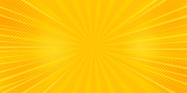 Comics rays background with halftones. Vector summer backdrop illustrations Comics rays background with halftones. Vector summer backdrop illustrations. yellow toons stock illustrations