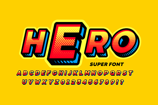 Comics Superhero style font