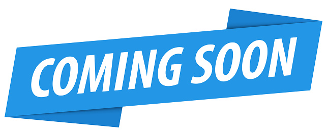 Coming Soon - Banner, Speech Bubble, Label, Ribbon Template. Vector Stock Illustration