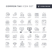 29 Common Tax Icons - Editable Stroke - Easy to edit and customize - You can easily customize the stroke with