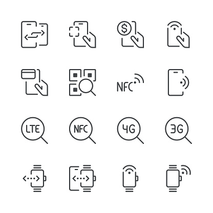 Communication and Mobile Data Icons 2 | Black Line series