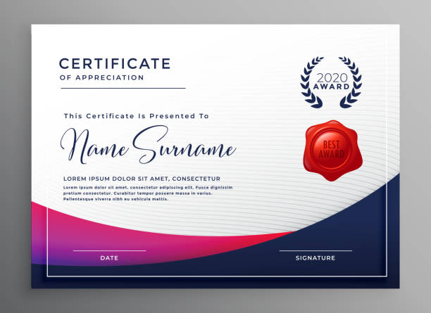 company certificate template elegant design company certificate template elegant design certificates and diplomas stock illustrations