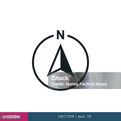 istock Compass icon vector design template. North Direction. Editable eps 10. 1275337241