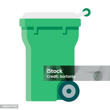 istock Compost Bin Icon on Transparent Background 1283411790