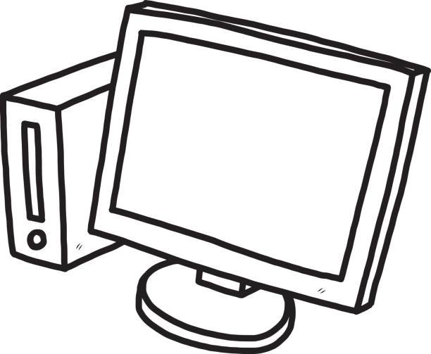 Best Drawing  Of The Computer  Cpu Illustrations Royalty  Best Drawing  Of The Computer  Cpu Illustrations Royalty