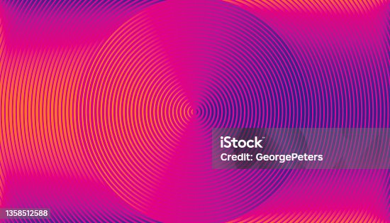 istock Concentric circles abstract background 1358512588