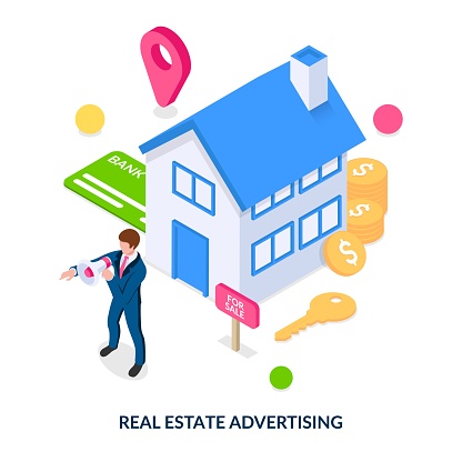 Concept of real estate advertising.